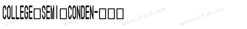 College Semi conden字体转换